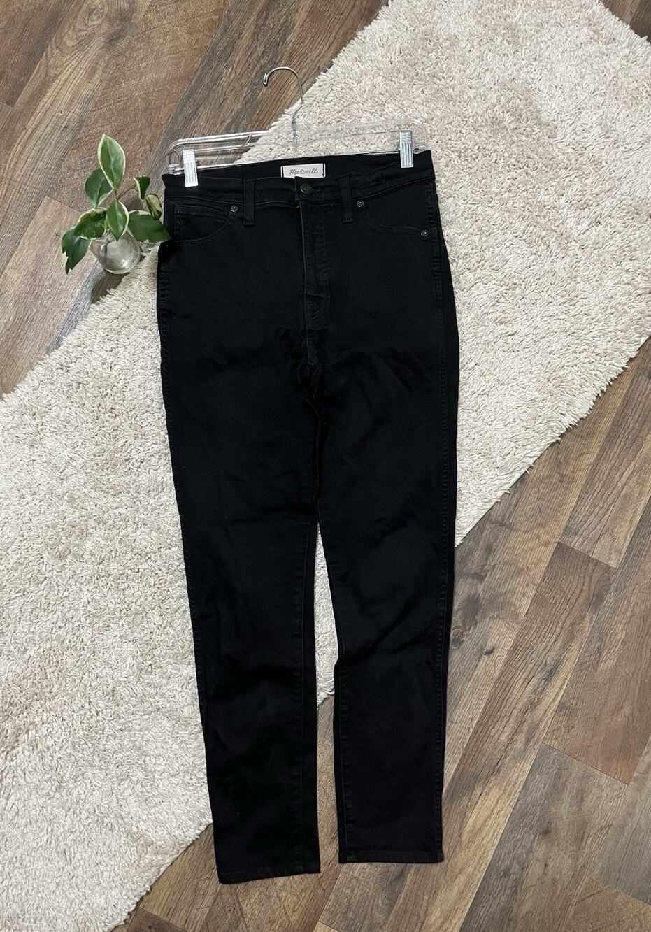 Madewell Size 27 Black 10" High-Rise Skinny Ankle Jeans